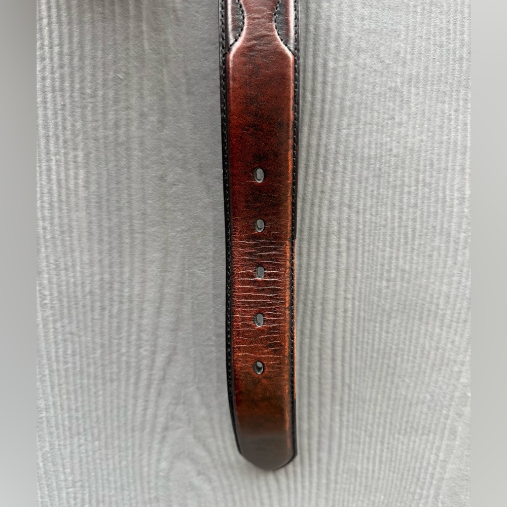 Stetson Silver Creek Classics Brown Leather Vintage  Cowboy Belt Size 36 - Picture 5 of 13